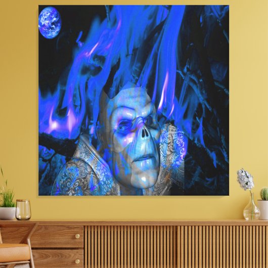 Space Geest Canvas Afdruk (Insitu (Woonkamer))