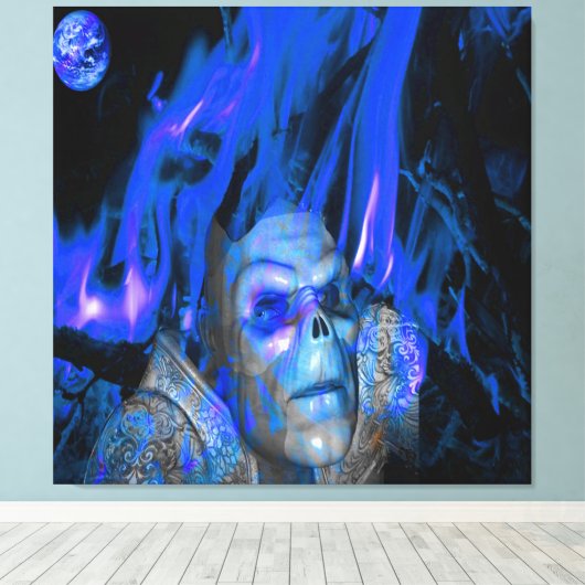 Space Geest Canvas Afdruk (Insitu (Houten vloer))