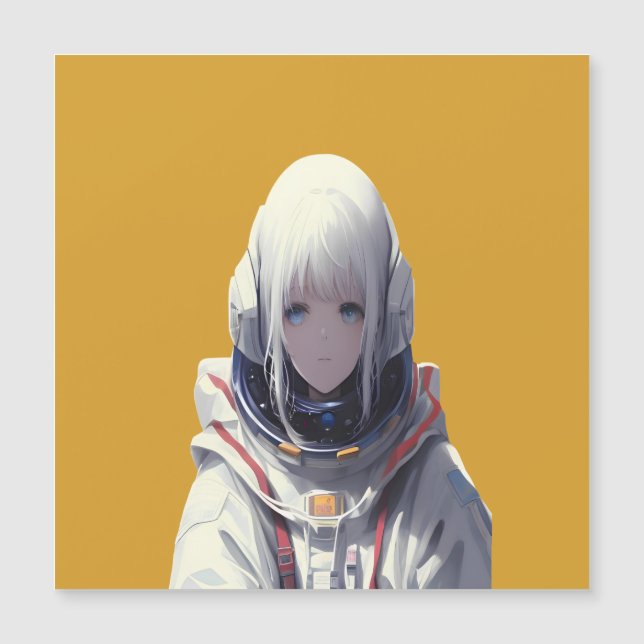 Space Girl Art Print – Kosmisch avontuur (Voorkant)