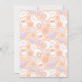 Space Girl Two The Moon Raket Ship Party Uitnodige Kaart (Achterkant)