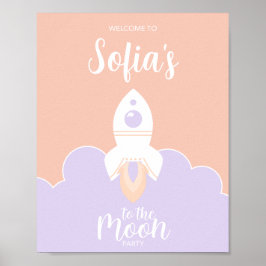 Space Girls Two the Moon Party Thema Poster