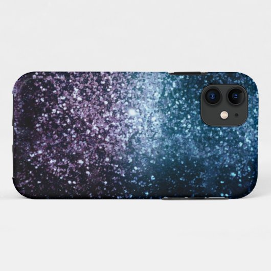 Space Glitter Case-Mate iPhone Case (Achterkant (horizontaal))