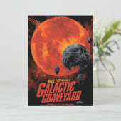 Space Graveyard Skull Halloween Galaxy of Horrors Bedankkaart (Staand voorkant)