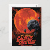 Space Graveyard Skull Halloween Galaxy of Horrors Briefkaart (Voorkant / Achterkant)