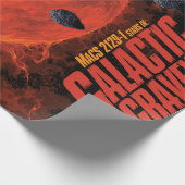 Space Graveyard Skull Halloween Galaxy of Horrors Cadeaupapier (Hoek)