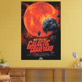 Space Graveyard Skull Halloween Galaxy of Horrors Canvas Afdruk (Insitu (Woonkamer))