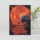 Space Graveyard Skull Halloween Galaxy of Horrors Feestdagenkaart (Staand voorkant)