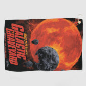 Space Graveyard Skull Halloween Galaxy of Horrors Golfhanddoek (Horizontaal)