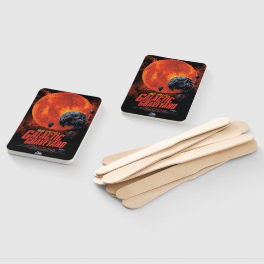 Space Graveyard Skull Halloween Galaxy of Horrors Handwaaier (Niet-gemonteerd)