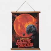 Space Graveyard Skull Halloween Galaxy of Horrors Hangend Wandkleed (Voorkant)