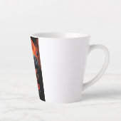 Space Graveyard Skull Halloween Galaxy of Horrors Latte Mok (Rechts)