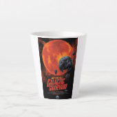 Space Graveyard Skull Halloween Galaxy of Horrors Latte Mok (Voorkant)