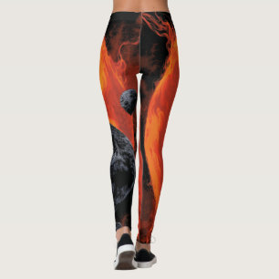 Space Graveyard Skull Halloween Galaxy of Horrors Leggings