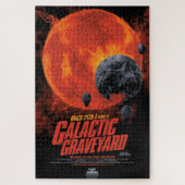 Space Graveyard Skull Halloween Galaxy of Horrors Legpuzzel (Verticaal)