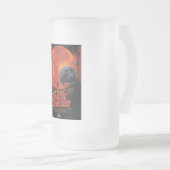 Space Graveyard Skull Halloween Galaxy of Horrors Matglas Bierpul (Voorkant rechts)