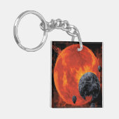 Space Graveyard Skull Halloween Galaxy of Horrors Sleutelhanger (Voorkant Links)