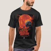 Space Graveyard Skull Halloween Galaxy of Horrors T-shirt (Voorkant)