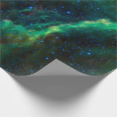 Space Green California Nebula Star Astronomie Cadeaupapier (Hoek)
