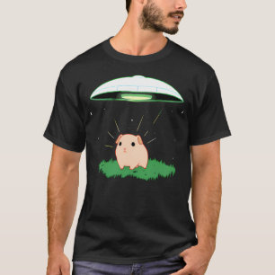 Space Guinea Pig UFO vliegende schotel T-shirt