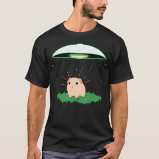 Space Guinea Pig UFO vliegende schotel T-shirt