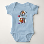 Space Guinee Varkens Astronauts Cosmic Cavy Pet Romper (Voorkant)