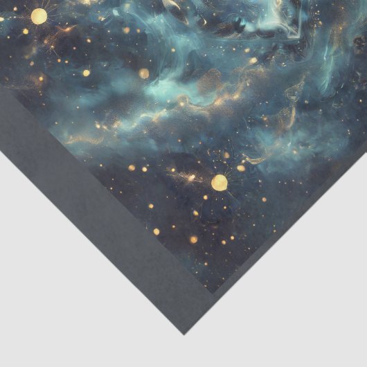 Space Heart gemaakt van sterren Tissuepapier (Detail)