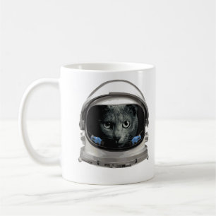 Space Helmet Astronaut Cat Koffiemok