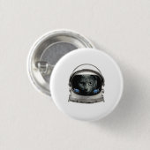 Space Helmet Astronaut Cat Ronde Button 3,2 Cm (Voorkant /achterkant)