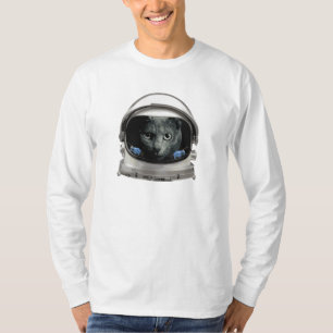 Space Helmet Astronaut Cat T-shirt