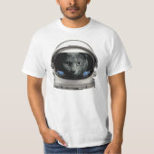 Space Helmet Astronaut Cat T-shirt (Voorkant)