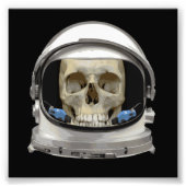 Space Helmet Astronaut Foto Afdruk (Voorkant)