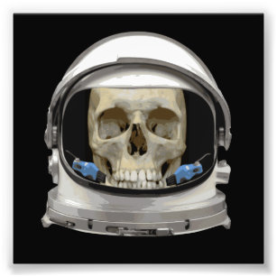Space Helmet Astronaut Foto Afdruk