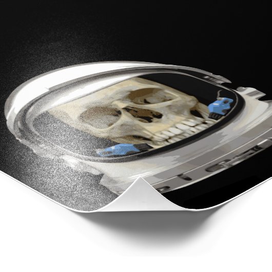 Space Helmet Astronaut Foto Afdruk (Hoek)