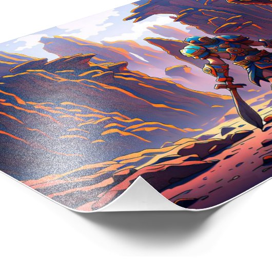 Space heroes foto afdruk (Hoek)