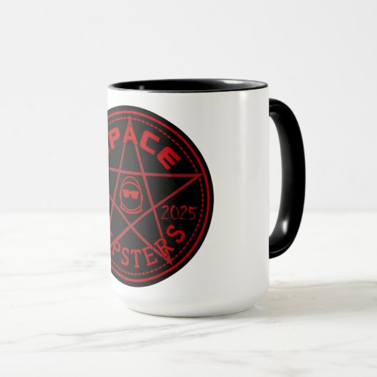 Space Hipsters 66,666 member coffee mug Mok (Voorkant rechts)