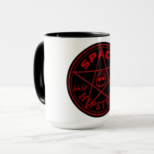 Space Hipsters 66,666 member coffee mug Mok (Voorkant links)