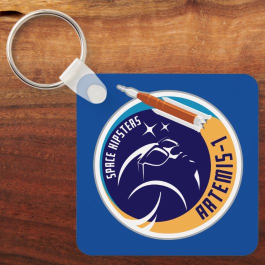 Space Hipsters® Artemis-1 Sleutelhanger (Voorkant)