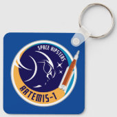 Space Hipsters® Artemis-1 Sleutelhanger (Achterkant)