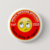 Space Hipsters®-echtgenoten 2,25-inch Button (Voorkant)