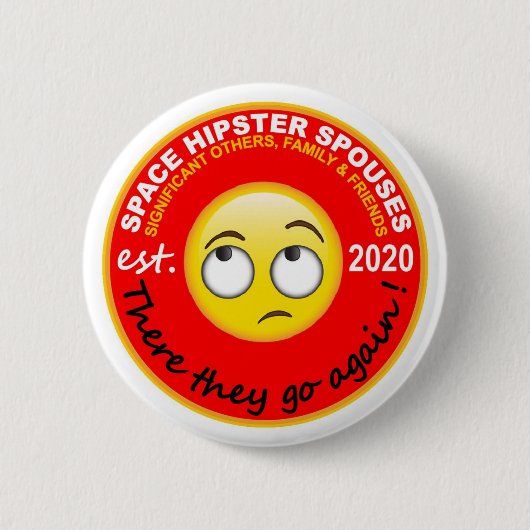 Space Hipsters®-echtgenoten 2,25-inch Button (Voorkant)