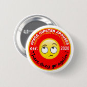 Space Hipsters®-echtgenoten 2,25-inch Button (Voorkant /achterkant)
