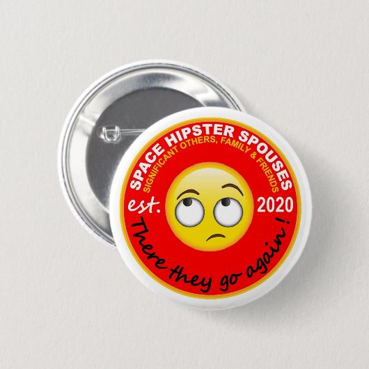 Space Hipsters®-echtgenoten 2,25-inch Button (Voorkant /achterkant)