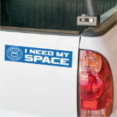 Space Hipsters "Ik heb mijn RUIMTE nodig" Bumperst Bumpersticker (Op Truck)