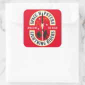 Space Hipsters® Lightning Riders 3" sticker (Tas)