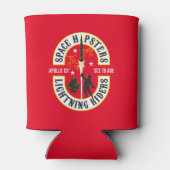 Space Hipsters® Lightning Riders schuim koozie (Achterkant)