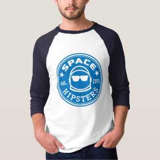 Space Hipsters® Mannen Logo 3/4 Sleeve Jersey Shir T-shirt