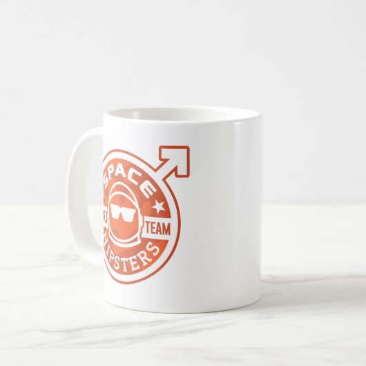 Space Hipsters® MARS TEAM 11-oz Coffee Mok (Voorkant links)