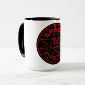 Space Hipsters mok met 66.666 leden (Voorkant links)