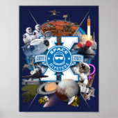 Space Hipsters® X Collage Wall Art Poster 9 x 12 i (Voorkant)