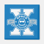 Space Hipsters® X Logo 2-inch magneet (Voorkant)